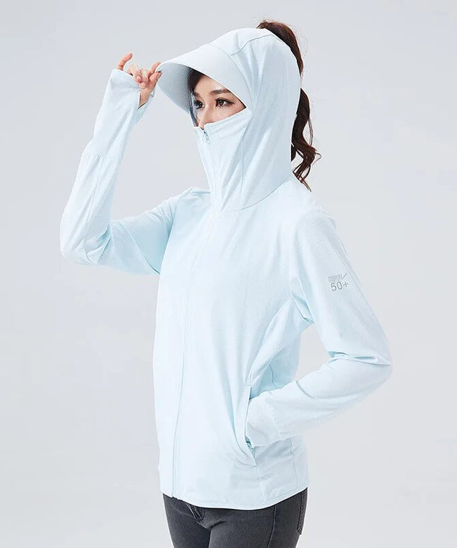 Sportowa bluza damska z kapturem w formie daszka