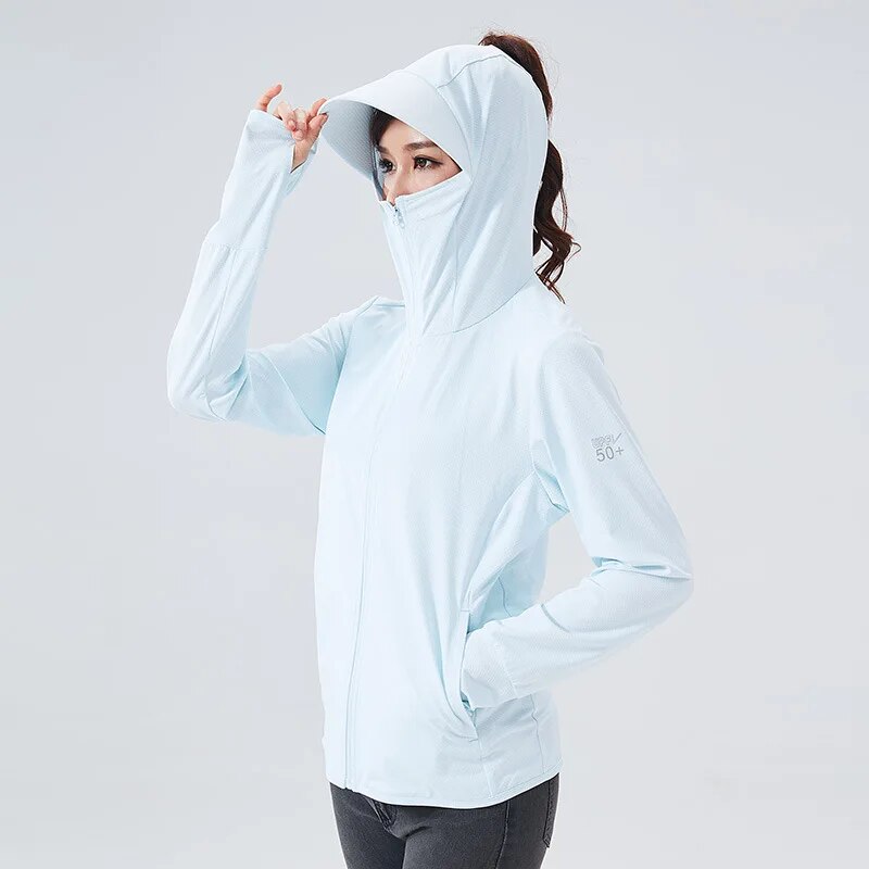 Sportowa bluza damska z kapturem w formie daszka