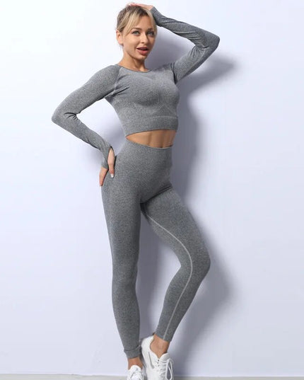 Sportowy komplet damski - rashguard i legginsy