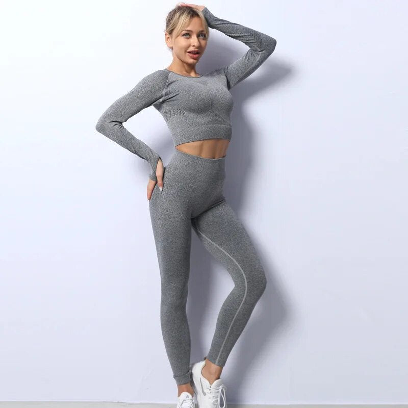 Sportowy komplet damski - rashguard i legginsy