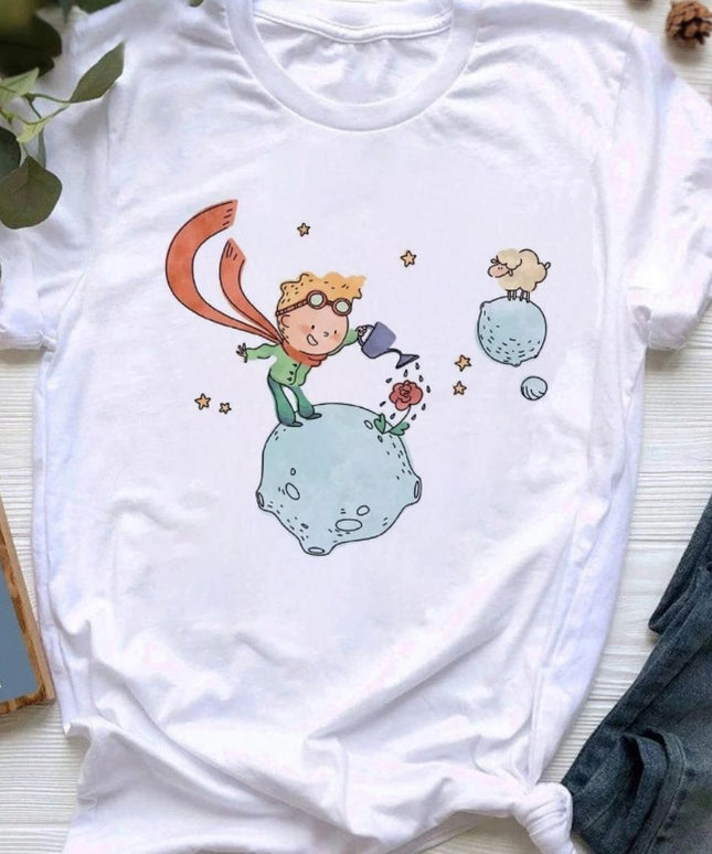 Damski T-shirt Mały Książę