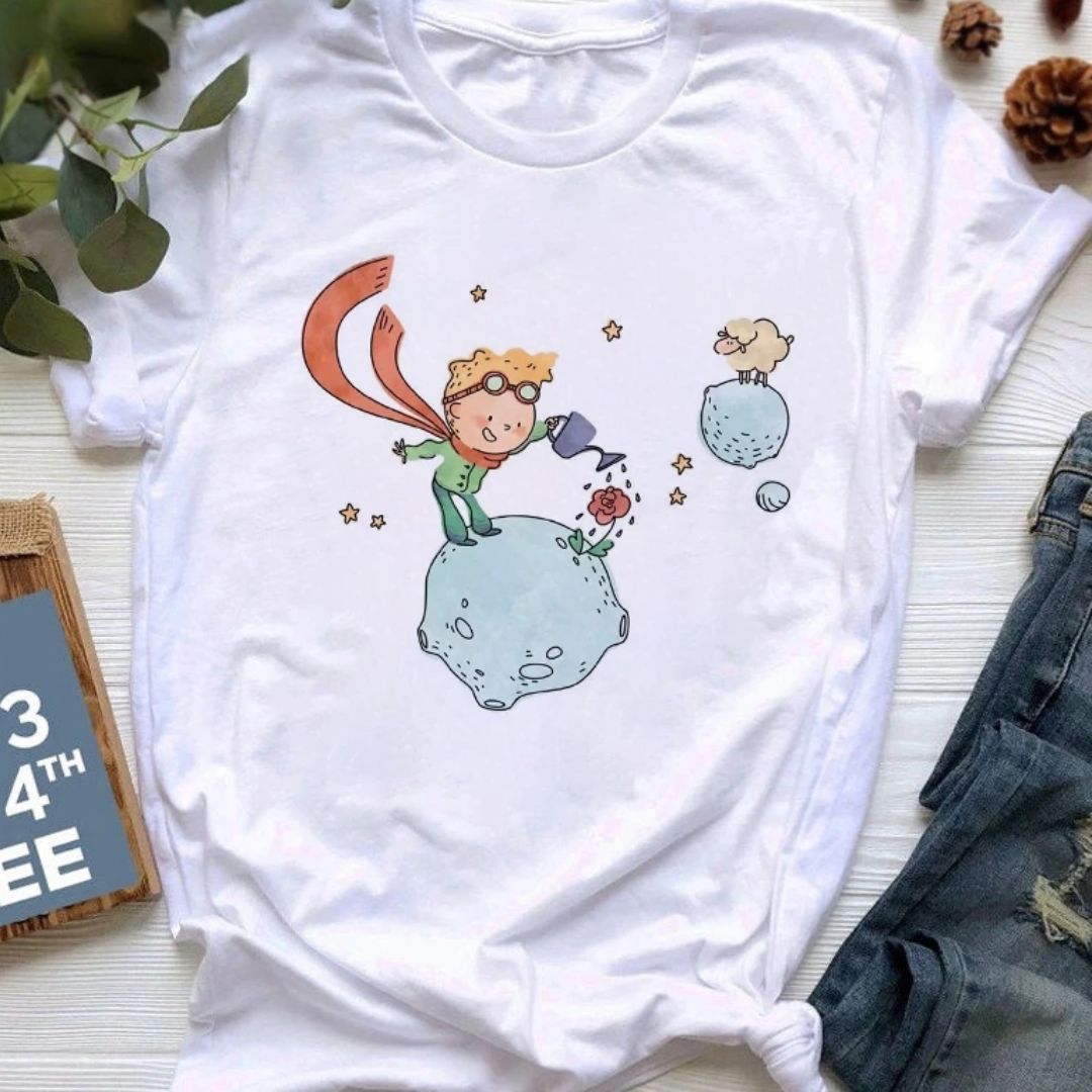 Damski T-shirt Mały Książę