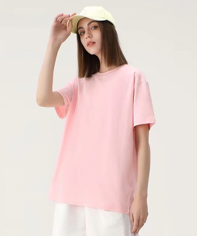 Damski T-shirt o luźnym kroju z bawełny