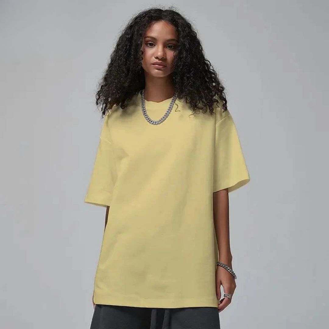 Damski T-shirt bawełniany o luźnym kroju
