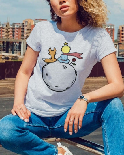 Damski T-shirt z Małym Księciem