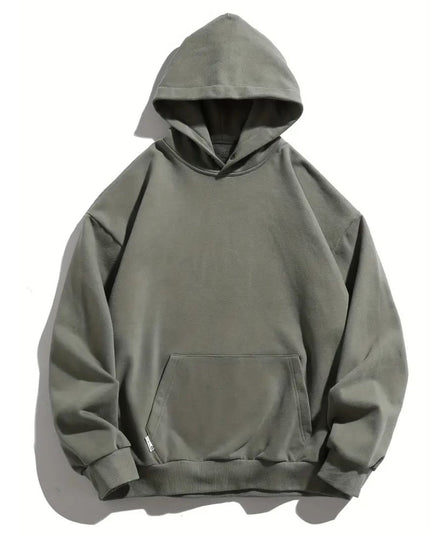 Męska bluza z kapturem klasyczna z bawełną