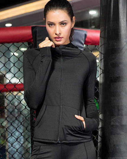 Sportowa bluza damska rozsuwana z kapturem