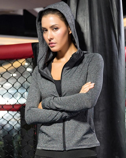 Sportowa bluza damska rozsuwana z kapturem