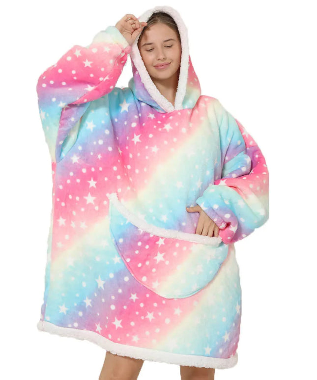 Kocobluza damska z tęczowym motywem