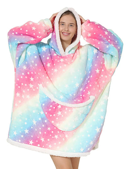 Kocobluza damska z tęczowym motywem