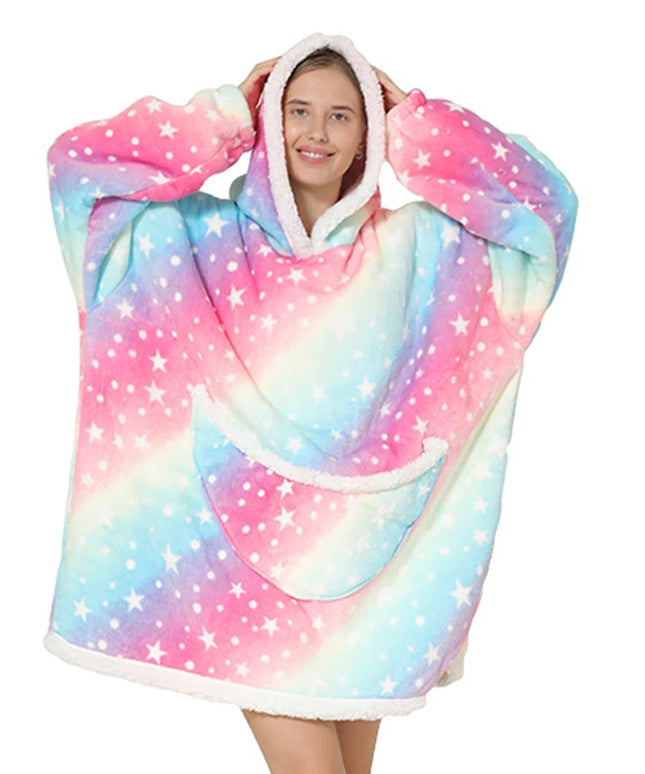 Kocobluza damska z tęczowym motywem