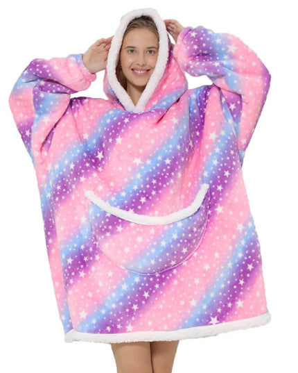 Kocobluza damska z tęczowym motywem