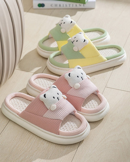 Klapki z motywem misia