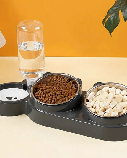 Miska na karmę dla psa 3 w 1 z poidełkiem na wodę