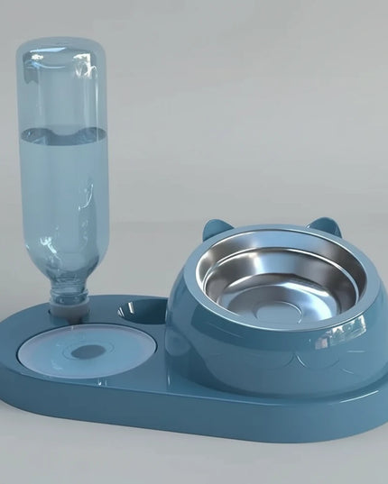 Miska na karmę dla psa z automatycznym poidełkiem na wodę