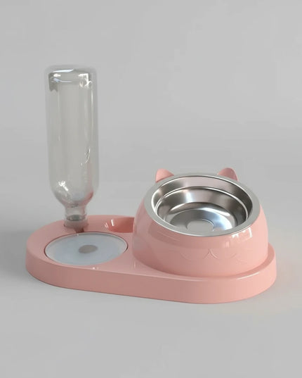 Miska na karmę dla psa z automatycznym poidełkiem na wodę