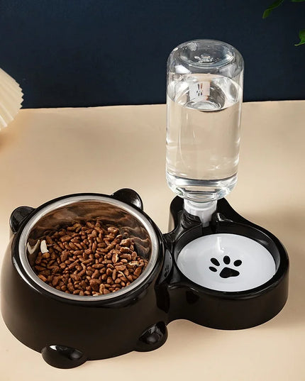 Miska na karmę z poidełkiem dla psa