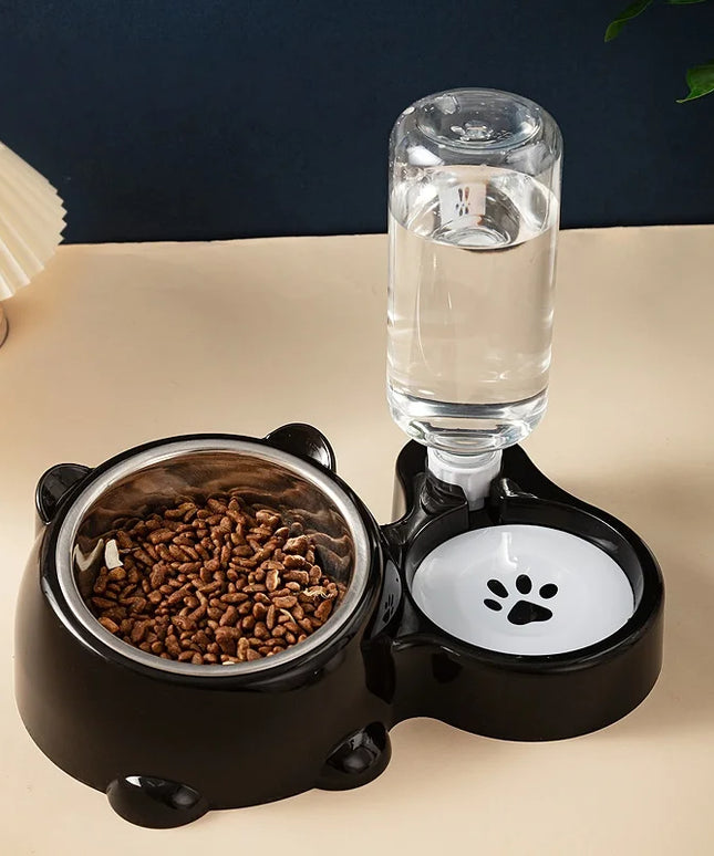 Miska na karmę z poidełkiem dla psa
