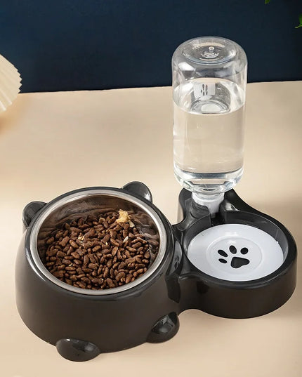 Miska na karmę z poidełkiem dla psa