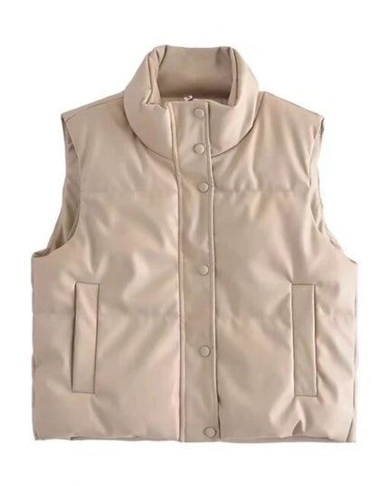 Kamizelka damska klasyczna skórzana