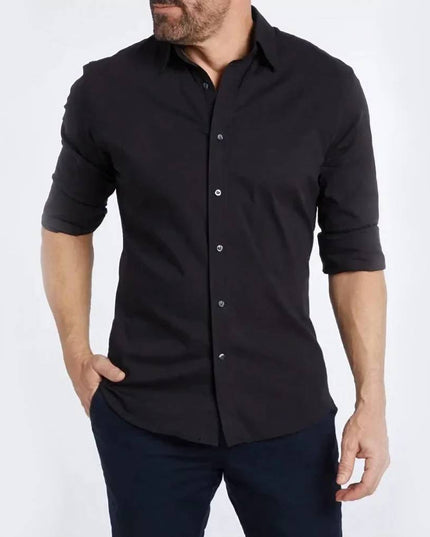 Dopasowana męska koszula zapinana na suwak