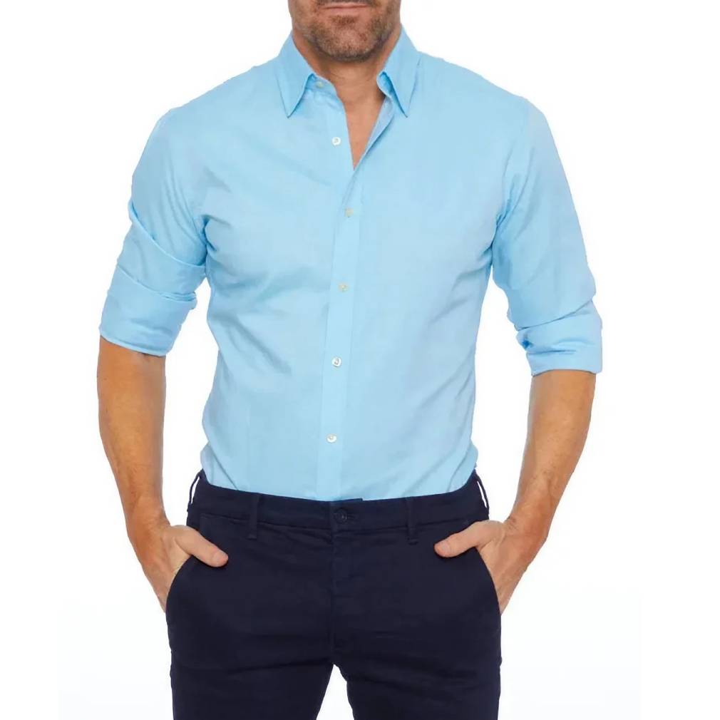 Dopasowana męska koszula zapinana na suwak