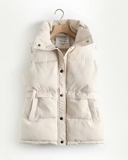 Kamizelka damska zwężana w pasie