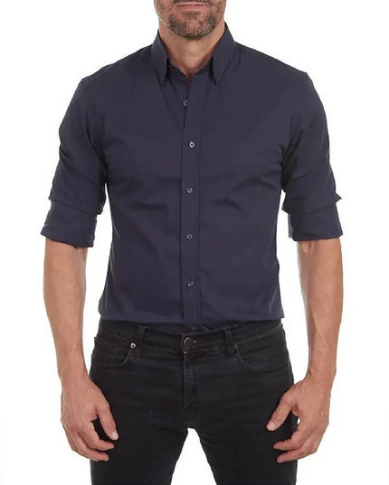 Dopasowana męska koszula zapinana na suwak