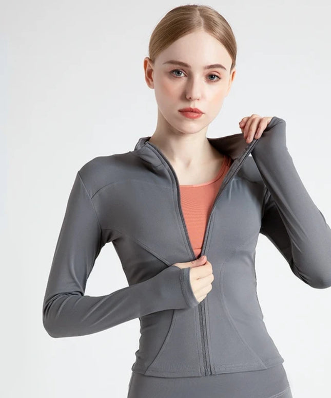 Sportowa bluza damska rozsuwana o dopasowanym kroju