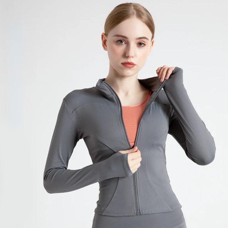 Sportowa bluza damska rozsuwana o dopasowanym kroju