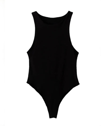 Body damskie dopasowane bez rękawów