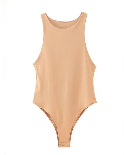 Body damskie dopasowane bez rękawów