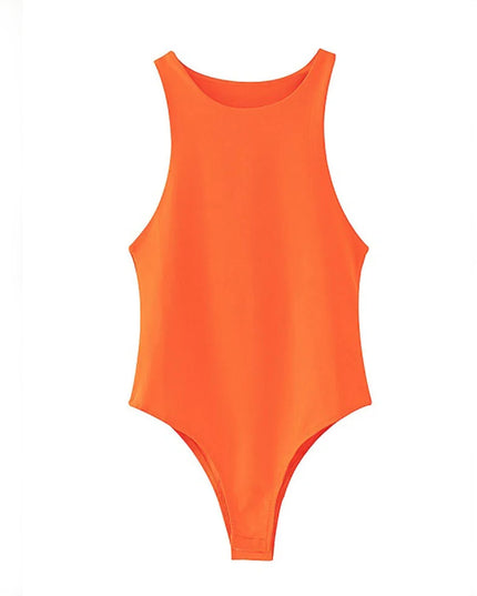 Body damskie dopasowane bez rękawów