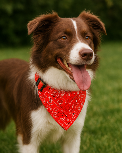Obroża dla psa z motywem bandanki