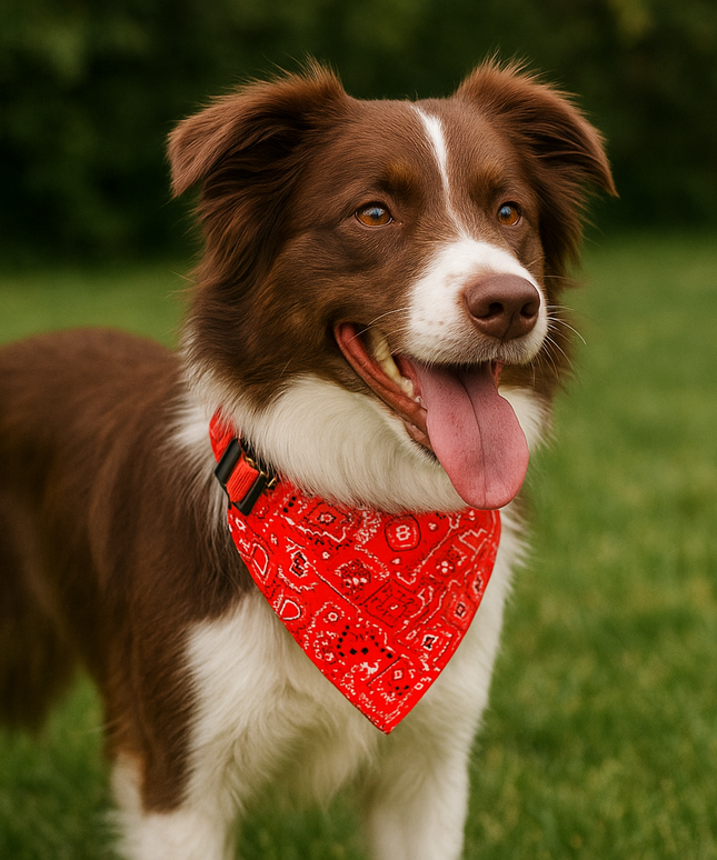 Obroża dla psa z motywem bandanki
