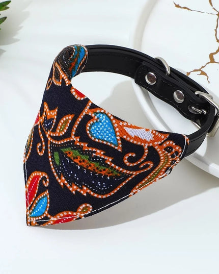 Obroża dla psa z motywem bandany we wzorki