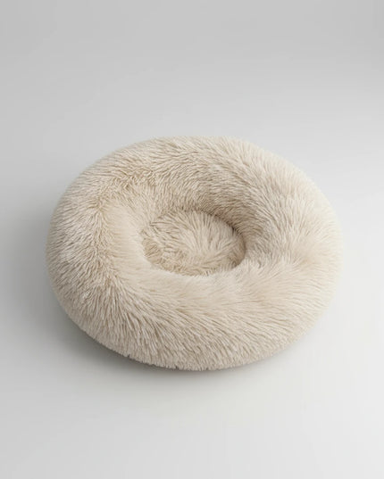 Okrągłe, pluszowe legowisko dla psa