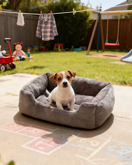 Pluszowe legowisko dla psa
