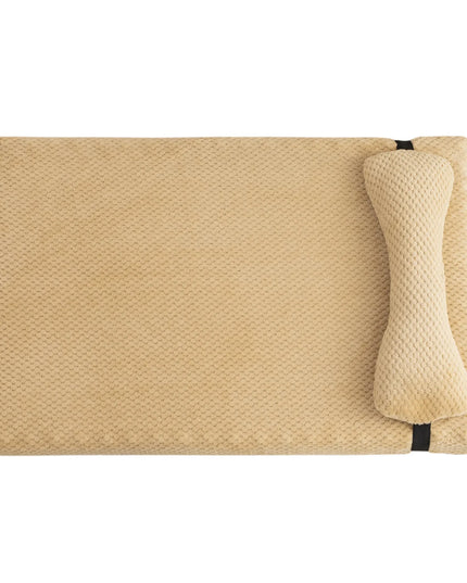 Pluszowe legowisko dla psa z poduszką