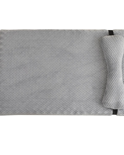 Pluszowe legowisko dla psa z poduszką