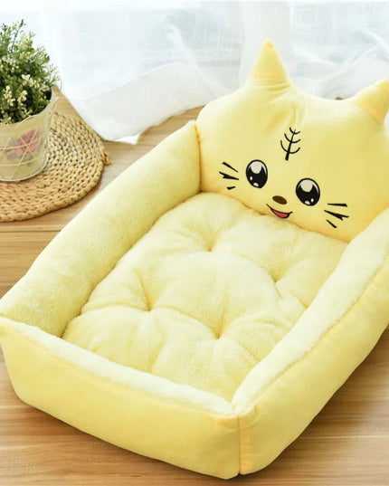 Pluszowe legowisko dla psa z poduszką