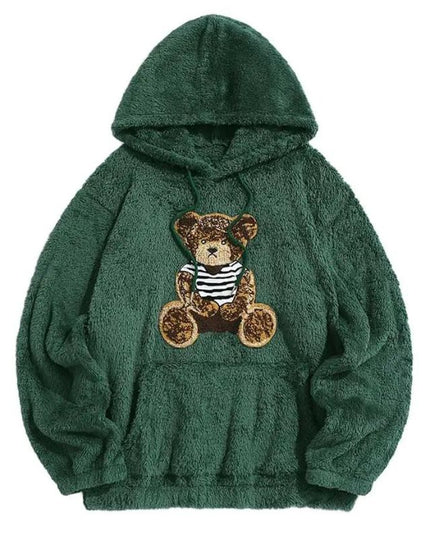 Damska bluza polarowa z motywem misia