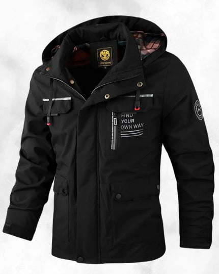 Stylowa męska kurtka zimowa z kapturem