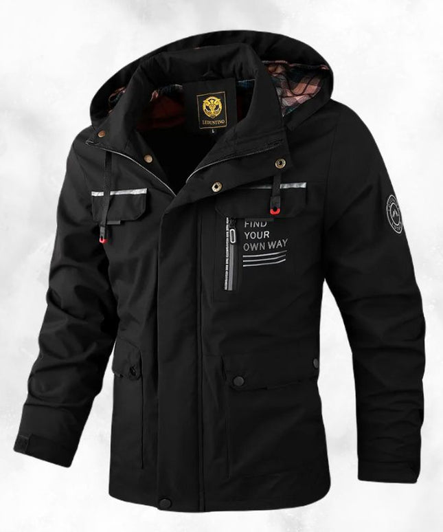 Stylowa męska kurtka zimowa z kapturem