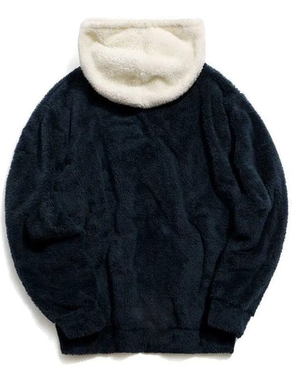 Męska polarowa bluza z kapturem