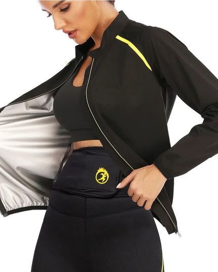 Sportowy komplet damski wspomagający odchudzanie - bluza i spodnie