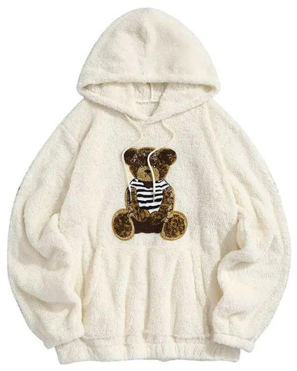 Damska bluza polarowa z motywem misia