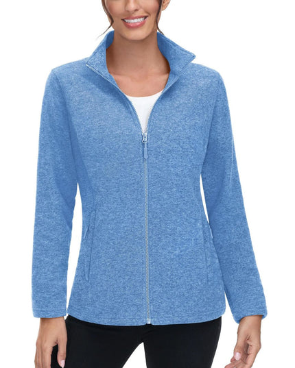 Sportowa bluza damska polarowa ze stójką