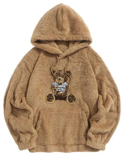 Damska bluza polarowa z motywem misia