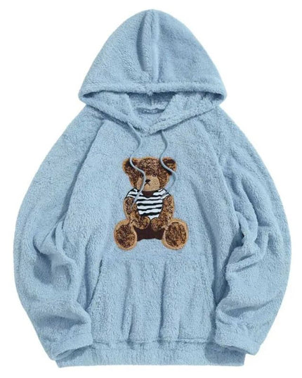 Damska bluza polarowa z motywem misia